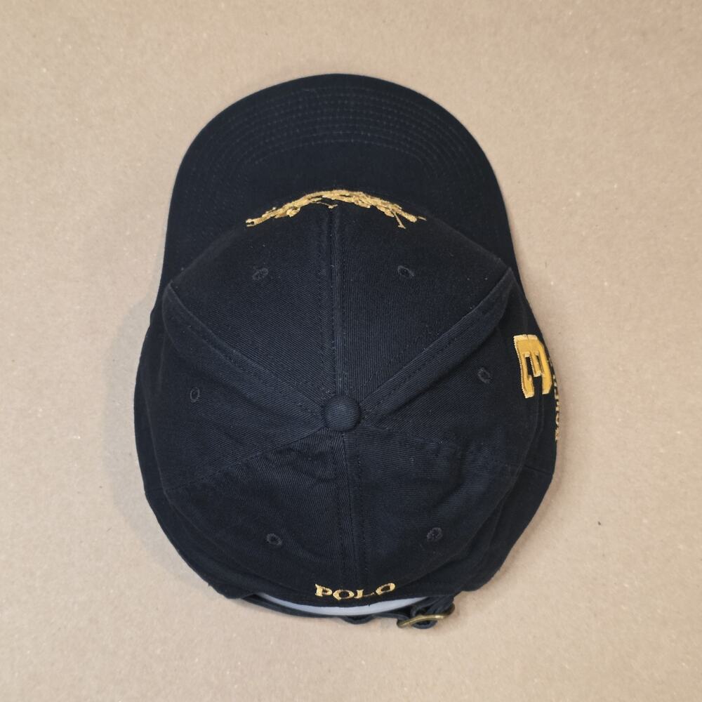 Polo Ralph Lauren Men's Lunar New Year Twill Ball Cap Gold Triple Pony Black Hat - Picture 6 of 12